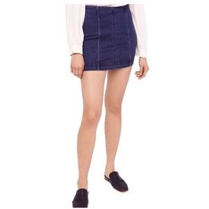 Free People Modern Femme denim mini skirt